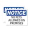 Signmission No Pets Allowed On Premises OSHA Notice Sign, Vinyl Decal, 10in W x 7in L, 2PK OS-2PACK-NS-D-710-L-14742 - alternate 1